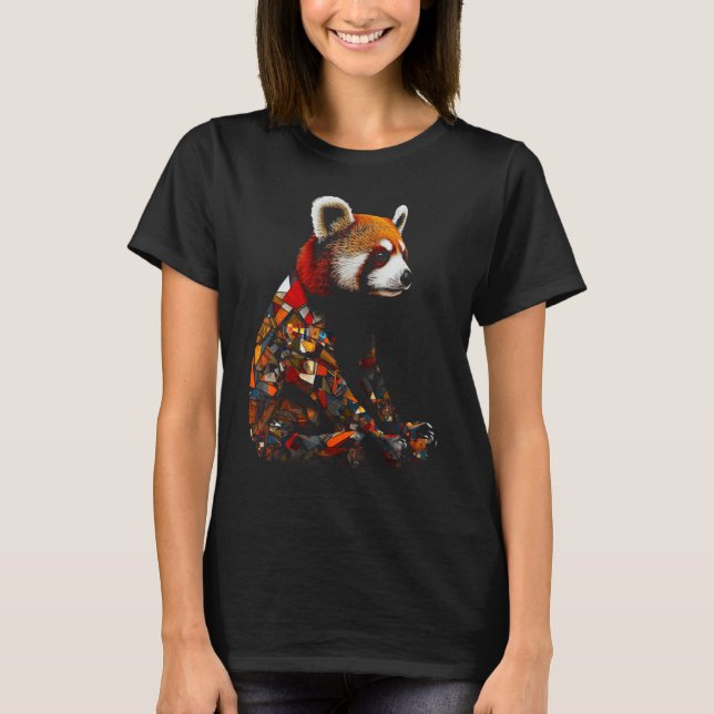 Camiseta Red Panda Polygon  Animal Colourful Red Panda (Anverso)