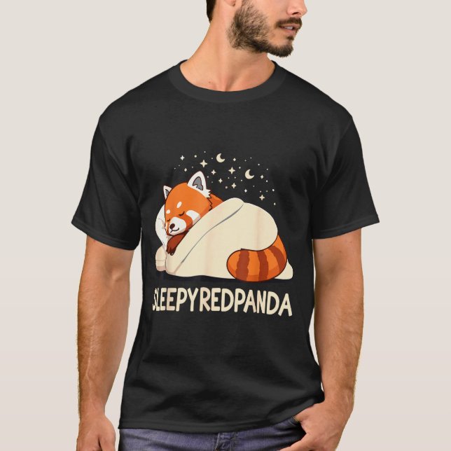 Camiseta Red Panda Sleep Pajamas  (Anverso)