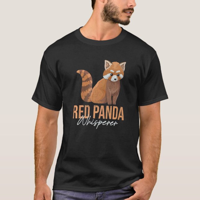 Camiseta Red Panda Whisperer For A Red Panda Zoo Keeper (Anverso)