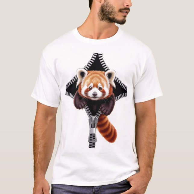 Camiseta Red Panda with zipper (Anverso)