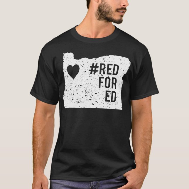 Camiseta Red para Ed Oregon State Teacher RedforEd (Anverso)