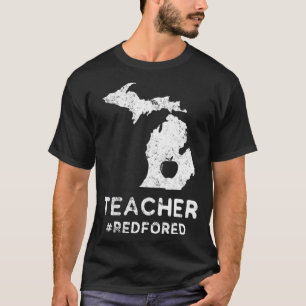 Camiseta Red Para Educación Pública De Maestros De Ed Michi