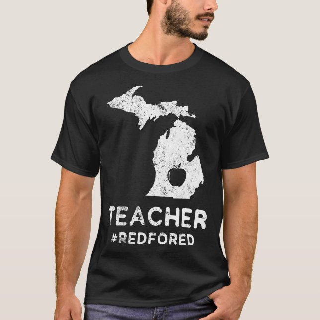 Camiseta Red Para Educación Pública De Maestros De Ed Michi (Anverso)
