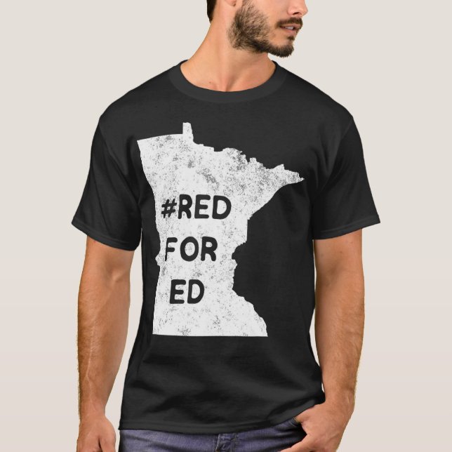 Camiseta Red Para Educación Pública De Maestros De Ed Minne (Anverso)