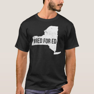 Camiseta Red Para La Educación Pública De Profesores De Nue