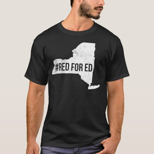 Camiseta Red Para La Educación Pública De Profesores De Nue (Anverso)