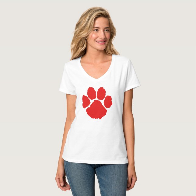 Camiseta Red Paw (Anverso completo)