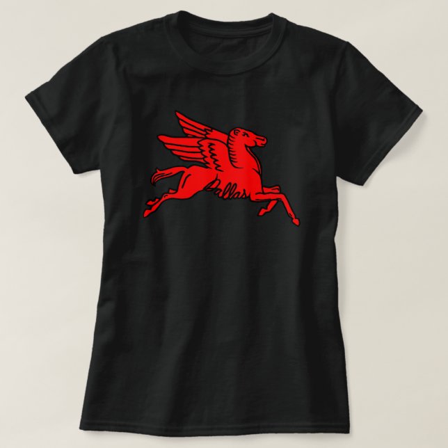 Camiseta Red Pegasus Dallas Texas (Diseño del anverso)