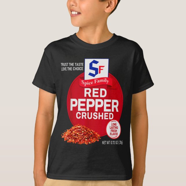 Camiseta Red Pepper Crushed Halloween Sce Costume Group Mat (Anverso)