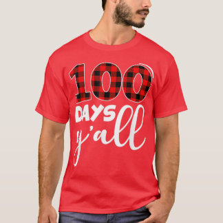Camiseta Red Plaid 100 Days Yx27all Funny 100th Day Of Scho