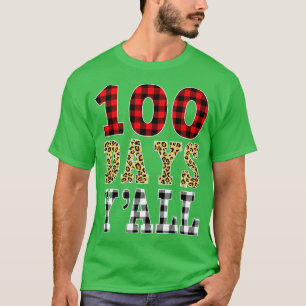 Camiseta Red Plaid 100 Days Yx27all Funny 100th Day Of Scho