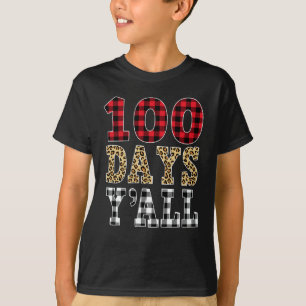 Camiseta Red Plaid 100 Días Graciosos y 100 Días Gracioso