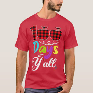 Camiseta Red Plaid 100 Días Yx27all Gracioso 100º Día De Sc