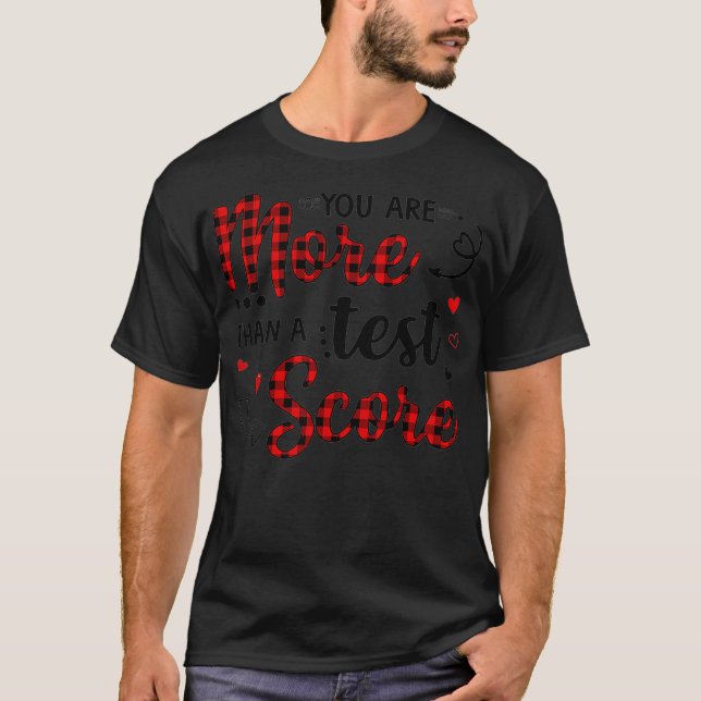 Camiseta Red Plaid Eres Más Que Un Maestro De Puntuación De (Anverso)