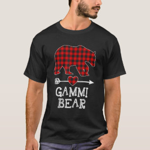 Camiseta Red Plaid Gammi Bear Coincidiendo Con La Familia P