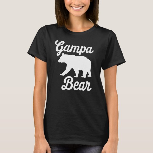 Camiseta Red Plaid Gampa Bear Familia Búfalo Pajam (Anverso)