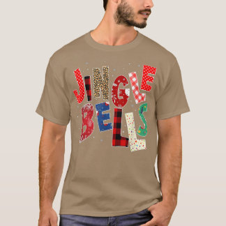 Camiseta Red Plaid Jingle Bells Christmas Family Pajama T-S
