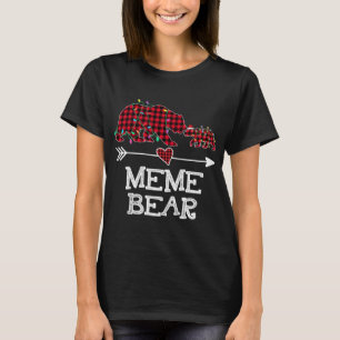 Camiseta Red Plaid Meme Bear Buffalo Family Mama Pajama Chr
