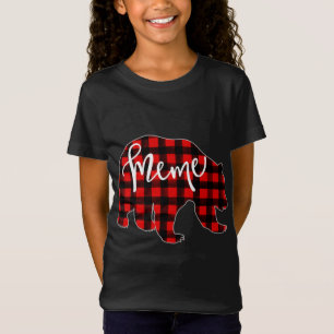 Camiseta Red Plaid Meme De Oso Que Coincide Con La Familia 