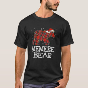 Camiseta Red Plaid Memere Bear Búfalo Family Pajama Christ