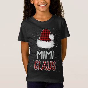 Camiseta Red Plaid Mimi Claus - Funny de la familia coincid