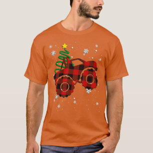 Camiseta Red Plaid Monster Truck Buffalo Car Family Pajama