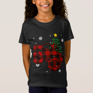 Camiseta Red Plaid Monster Truck Buffalo Car Family Pajama