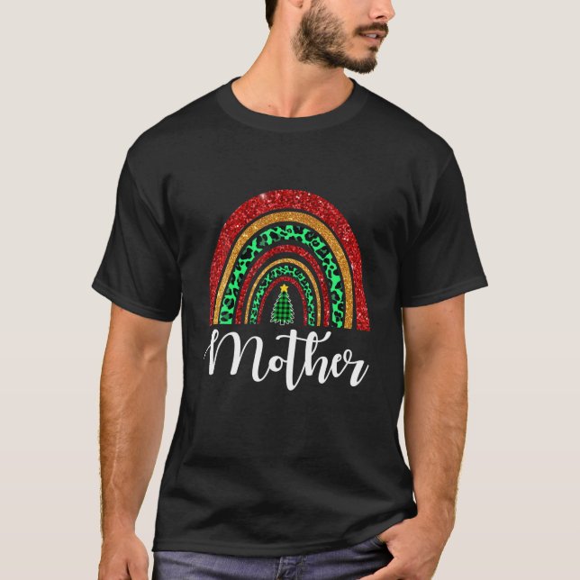 Camiseta Red Plaid Mother Rainbow Mating Family Group Chr (Anverso)