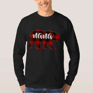 Camiseta Red Plaid Nana Buffalo Familia Matanza Abuela Chr