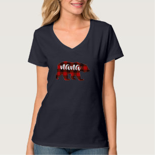 Camiseta Red Plaid Nana Buffalo Familia Matanza Abuela Chr