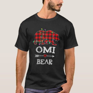 Camiseta Red Plaid Omi Bear Buffalo Family Omi Pajama Chris