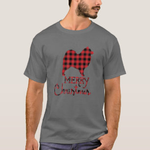 Camiseta Red Plaid Samoyed Dog Lover Navidades a juego