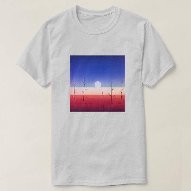 Camiseta Red Planet Sunset Minimal T-Shirt (Diseño del anverso)