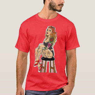 Camiseta Red Polka Dot Pinup