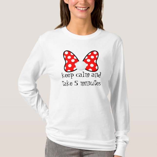 Camiseta Red polka dots vibrant Ribbon (Anverso)