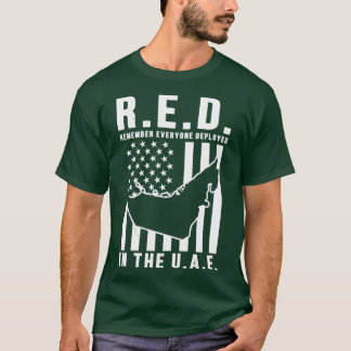 Camiseta RED Remember Everyone Deployed in the UAE