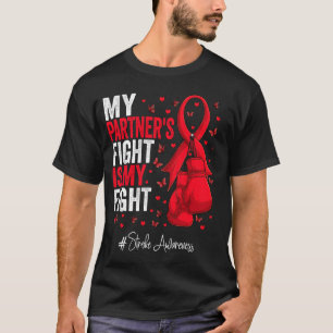 Camiseta Red Ribbon Partner Stroke Awareness