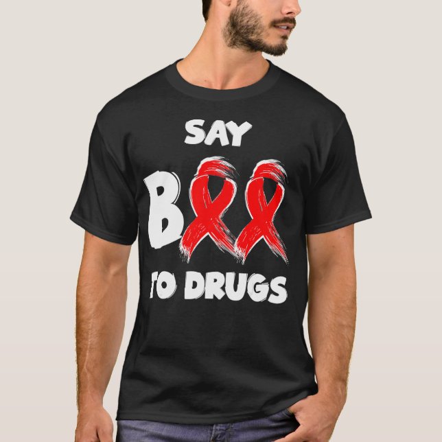 Camiseta Red Ribbon Week Say BOO To Drugs Say Yes To Hallow (Anverso)