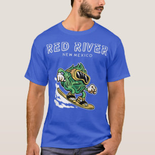 Camiseta Red River New Meico Funny Snowboarding Beer Hops