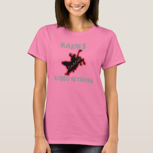 Camiseta Red ROdeo de manga corta para damas (Anverso)