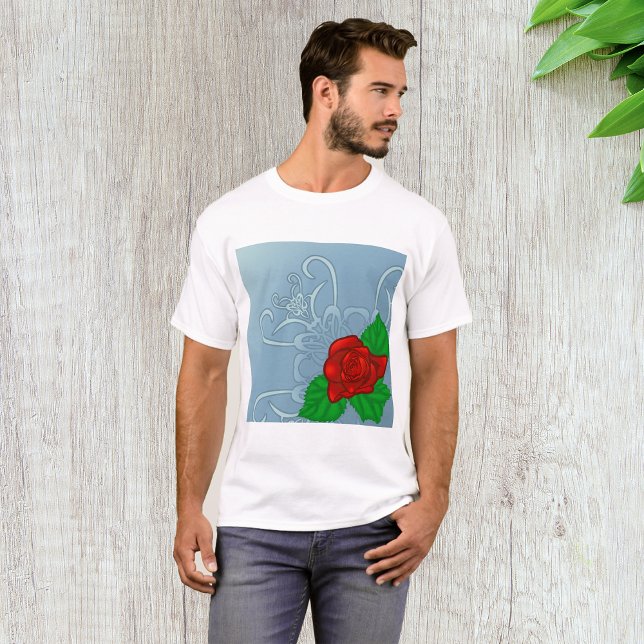Camiseta Red Rose Mens T-Shirt (Subido por el creador)