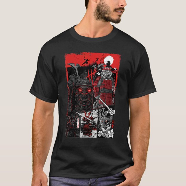 Camiseta Red Samurai tigers (Anverso)