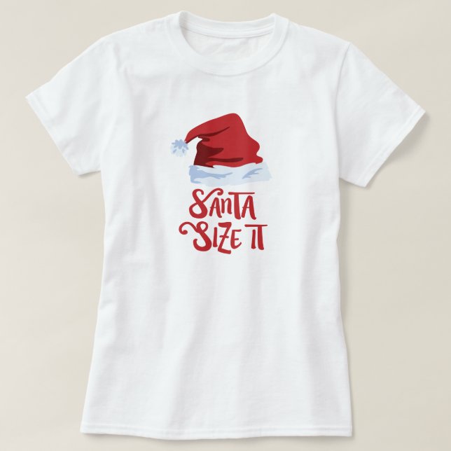 Camiseta Red Santa Size It!! (Diseño del anverso)