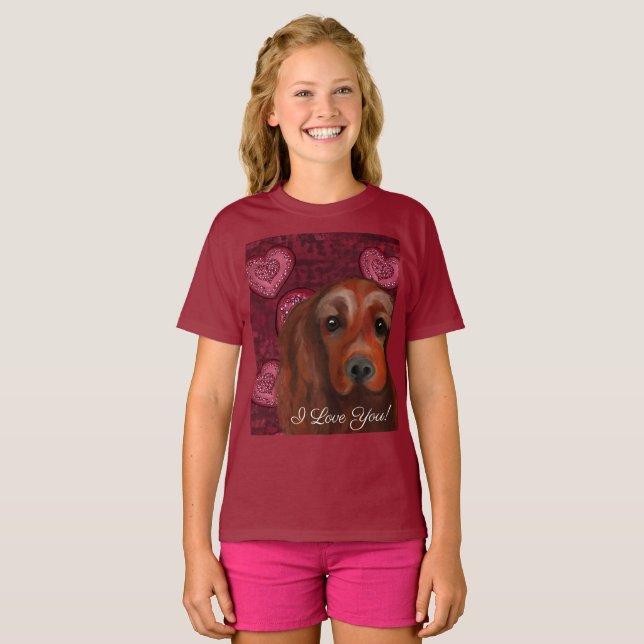 Camiseta Red Setter de Irlanda (Anverso completo)