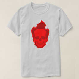 Camiseta Red Skull Graphic T-Shirt – Bold Gothic Skull Desi