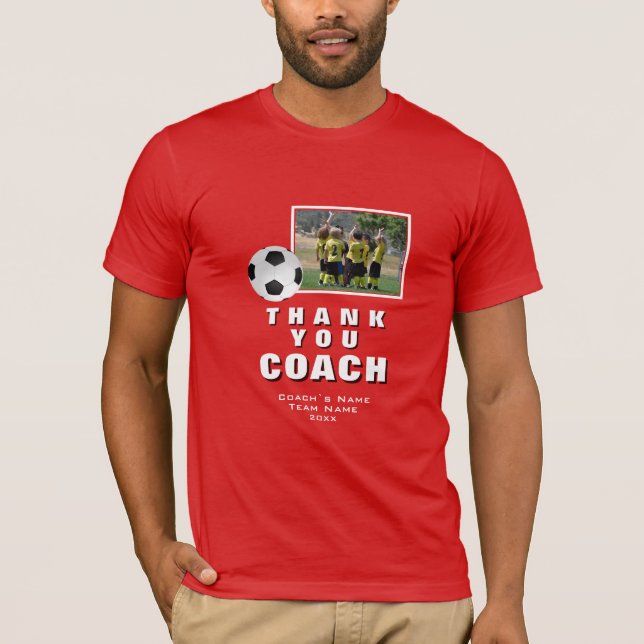 Camiseta Red Soccer Gracias Equipo entrenador (Anverso)