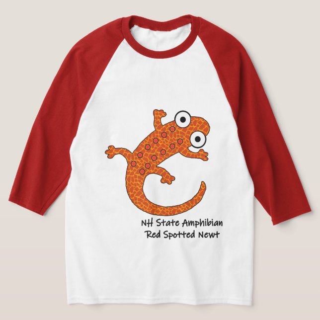 Camiseta Red Spot Newt - New Hampshire State Amphibian (Distribución)