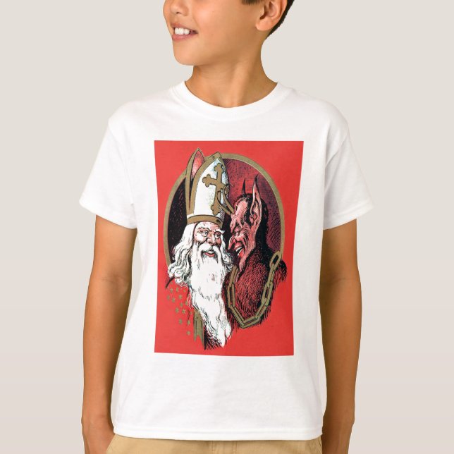 Camiseta Red St Nicholas Krampus (Anverso)