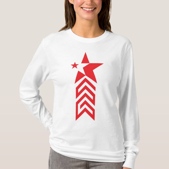 Camiseta Red Star with Chevron Arrows (Anverso)