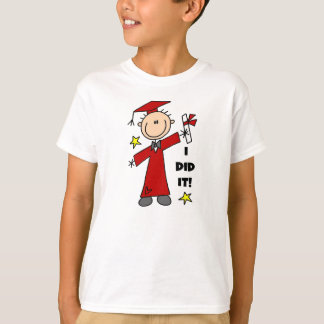 Camiseta Red Stick Figure Boy Graduate